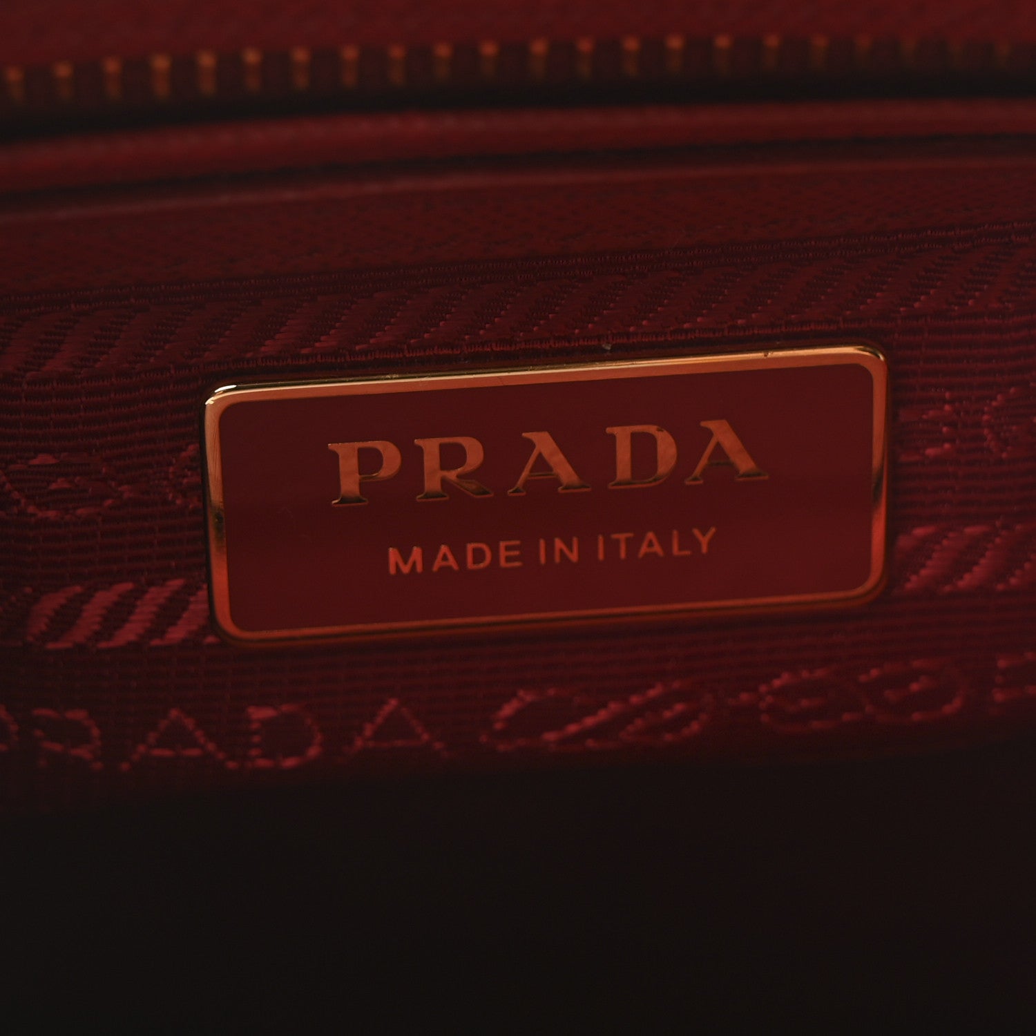 Prada Saffiano Small Galleria Double Zip Tote Fuoco 6 of 10