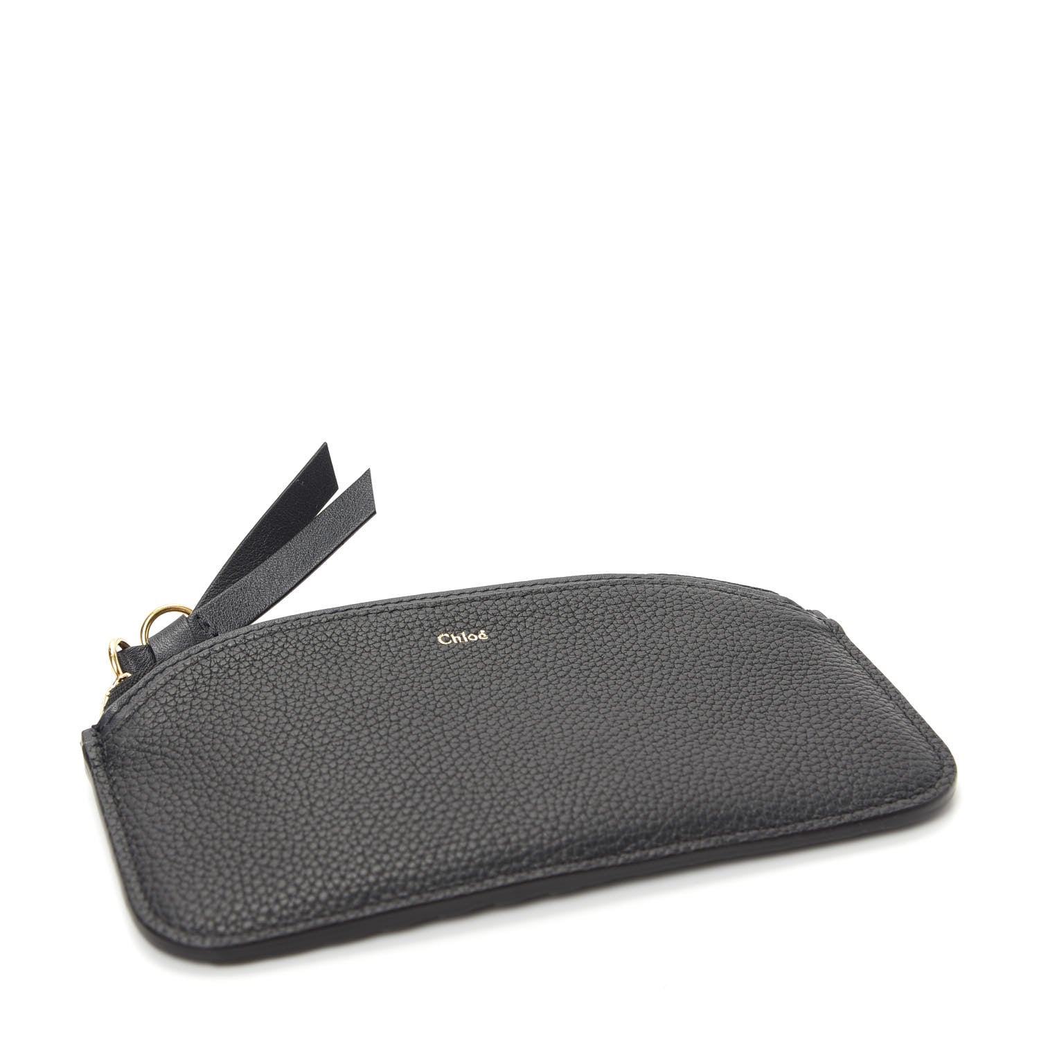 Chloe Calfskin Top Zip Card Case Black 4 of 7