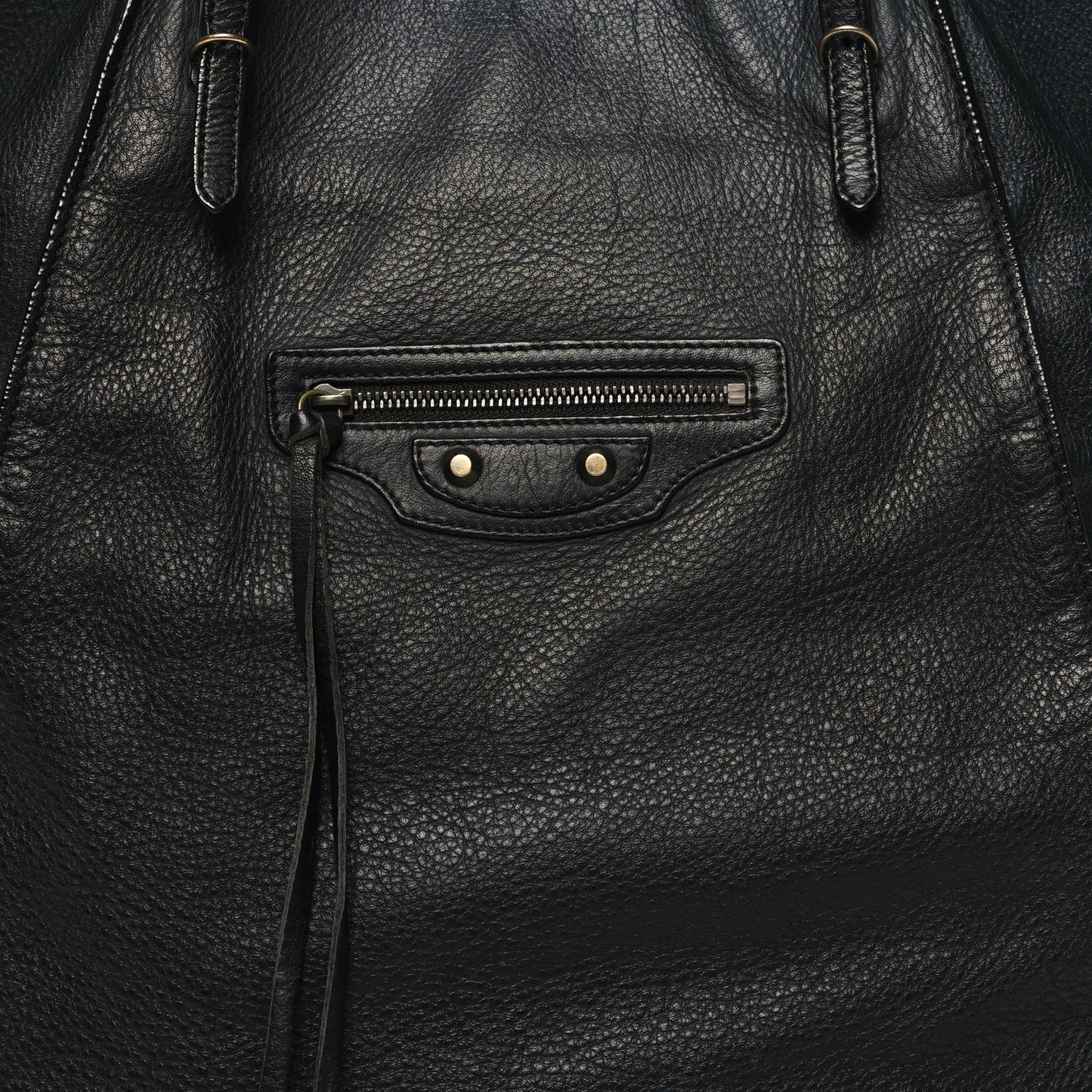 Veau Papier Basket Tote Black