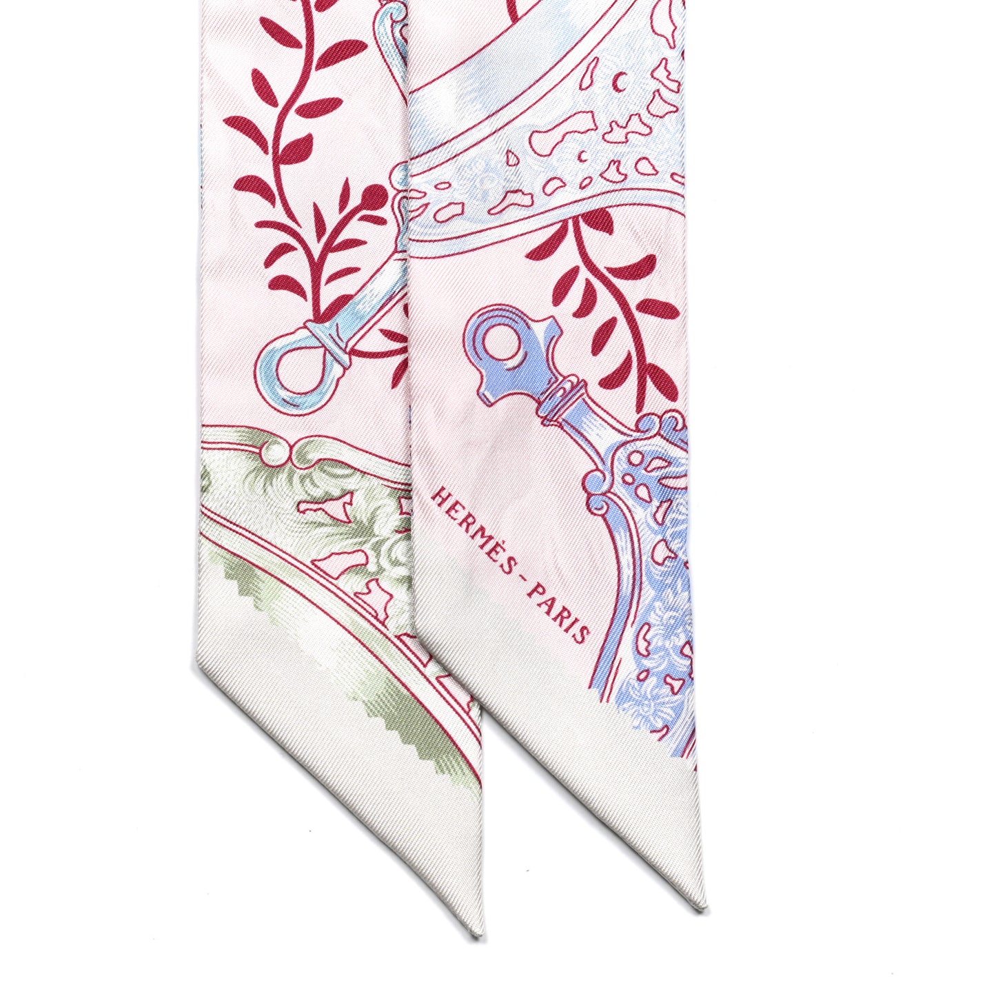 Silk Etriers Remix Twilly Rose Pale Bordeaux