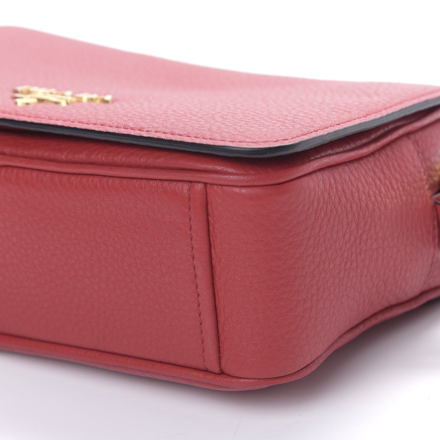 Vitello Phenix Flap Crossbody Rosso