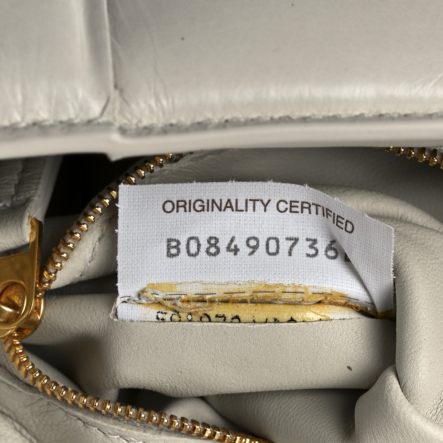 Nappa Maxi Intreccio Padded Cassette Crossbody Bag Chalk