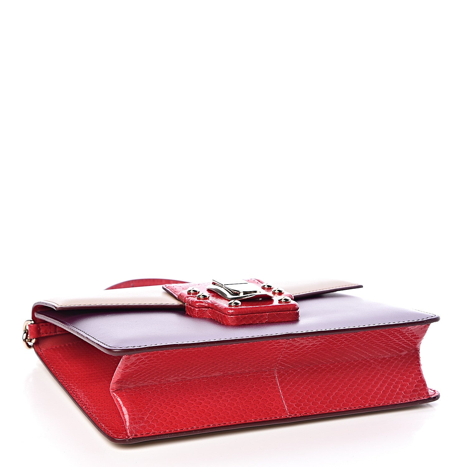 Dolce & Gabbana Calfskin Ayers Lucia Shoulder Bag Ghiaccio Mosto 4 of 11