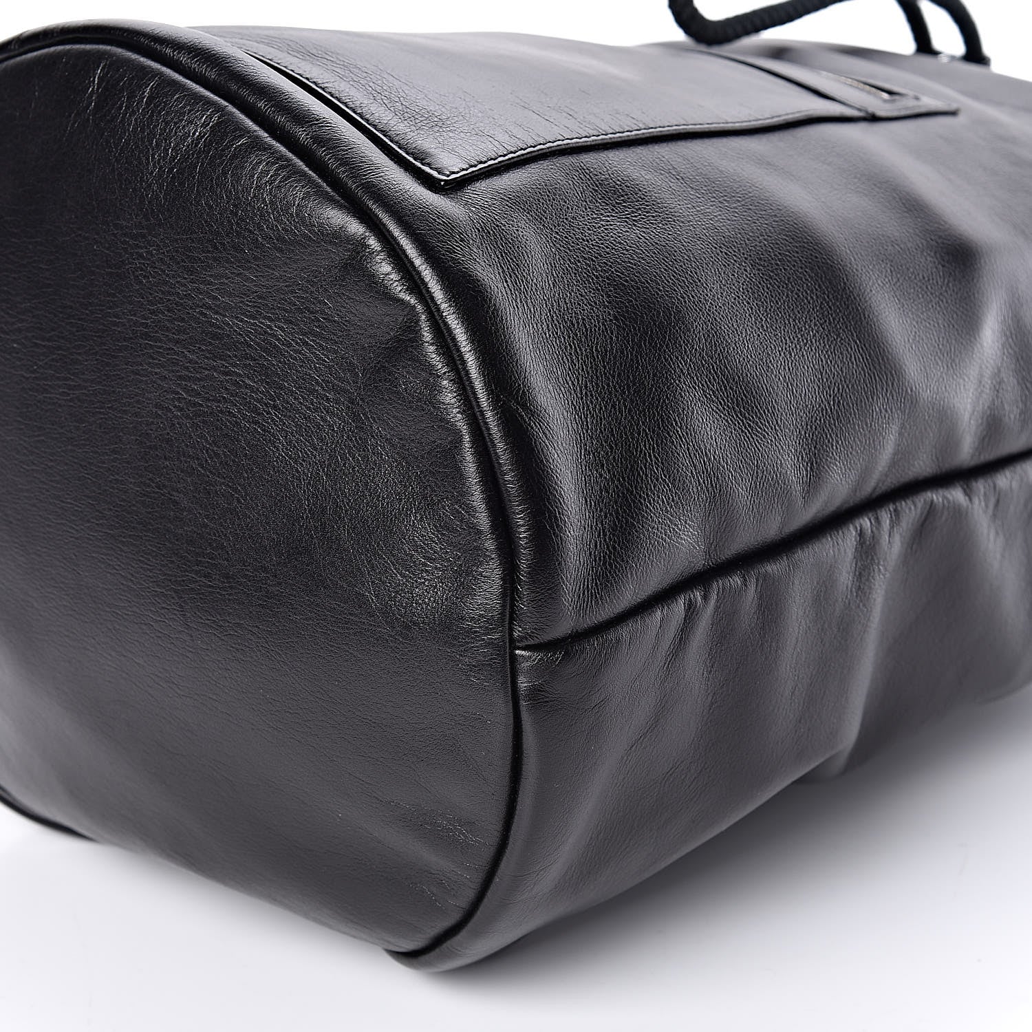 Saint Laurent Smooth Calfskin City Sailor Drawstring Backpack Black 9 of 9