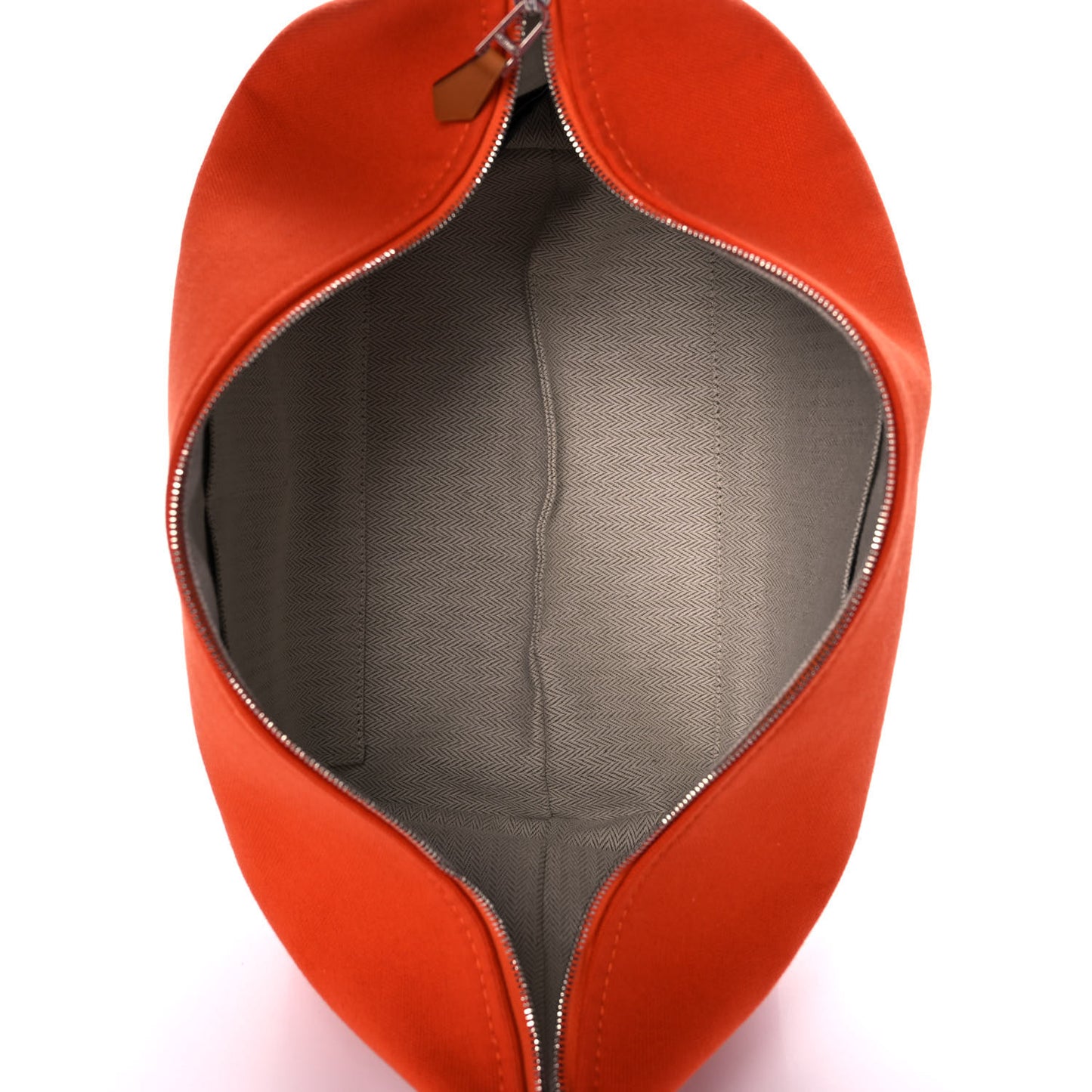 Canvas Large Bride-A-Brac Pouch Orange Feu Burgundy