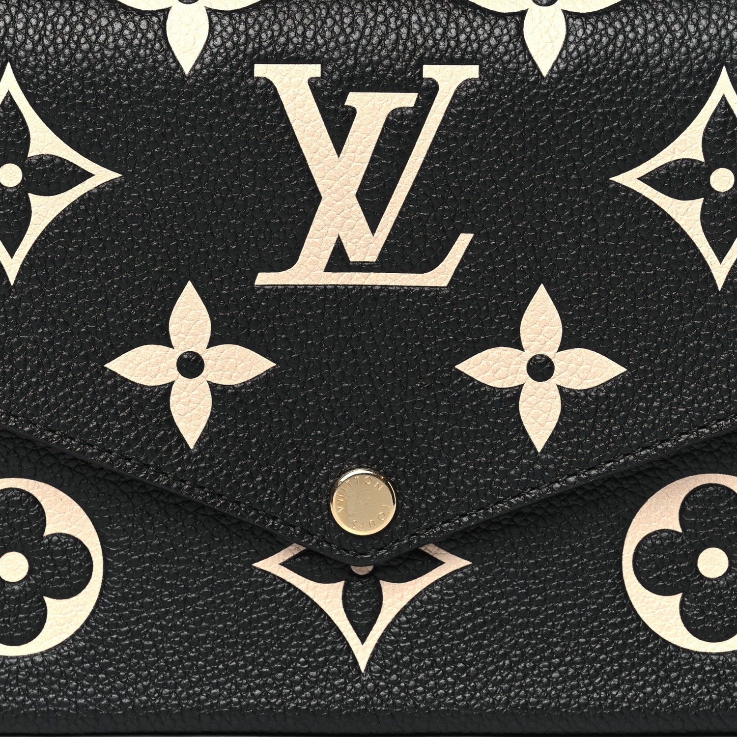 Louis Vuitton Empreinte Monogram Giant Felicie Pochette Black Beige 8 of 10