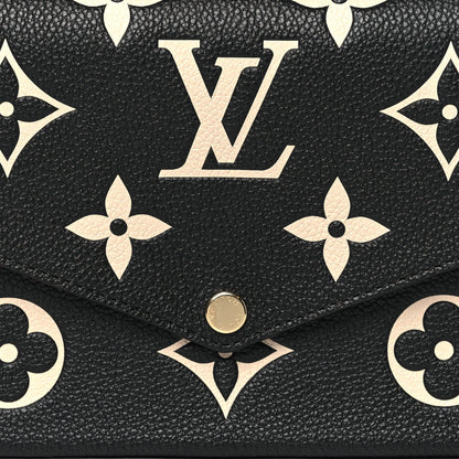 Louis Vuitton Empreinte Monogram Giant Felicie Pochette Black Beige 8 of 10