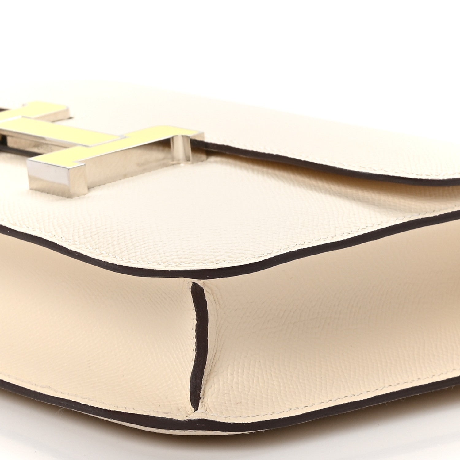 Hermes Epsom Enamel Constance 1-24 Nata Jaune Citron 10 of 11