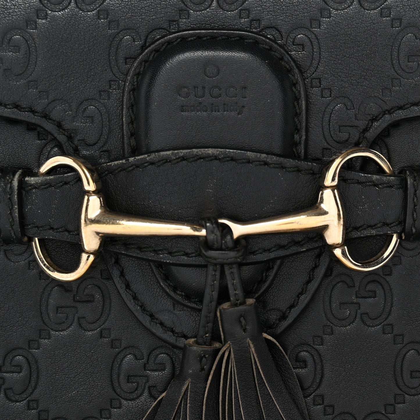 Guccissima Small Emily Shoulder Bag Black