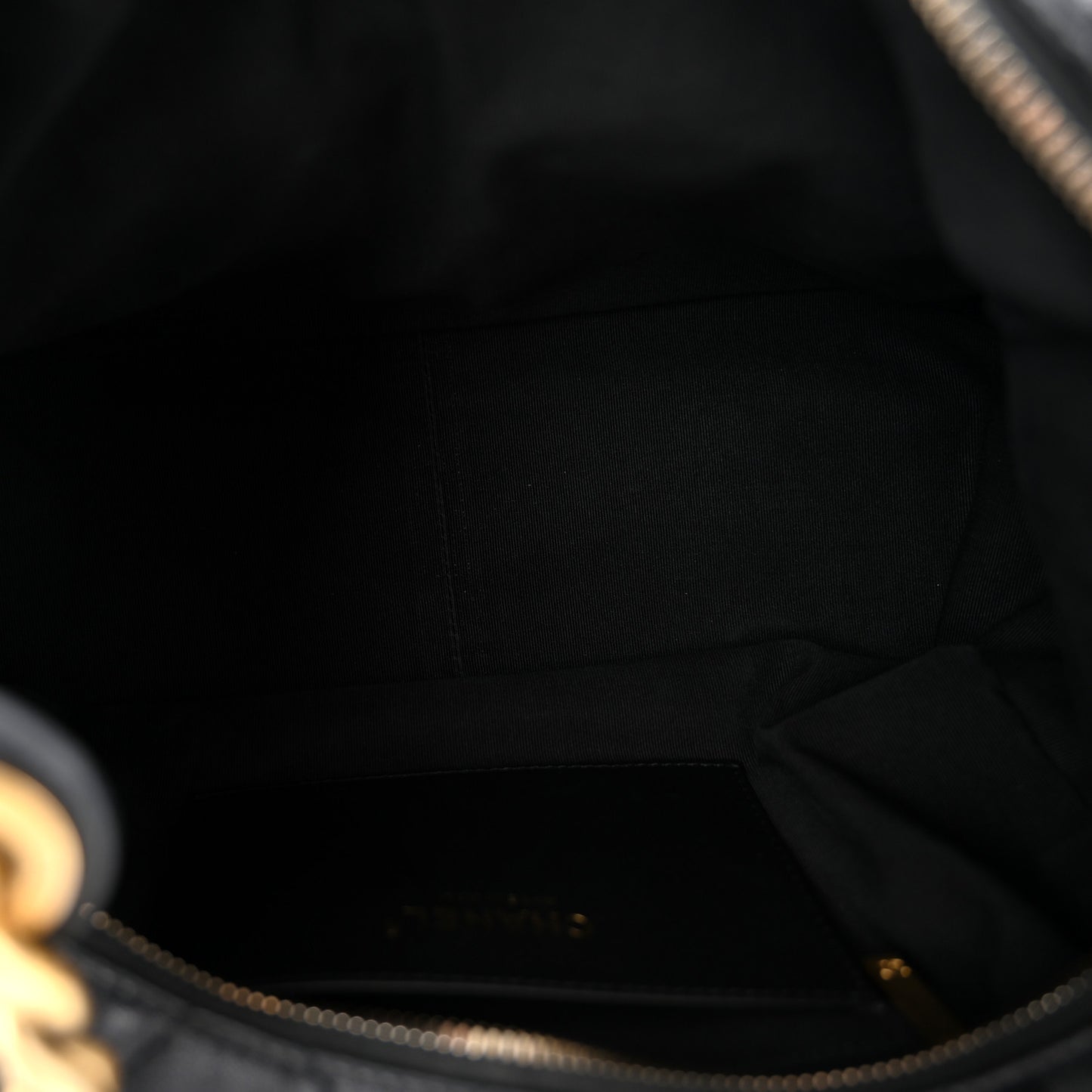 Shiny Lambskin Quilted Large Trendy Pockets Hobo Black