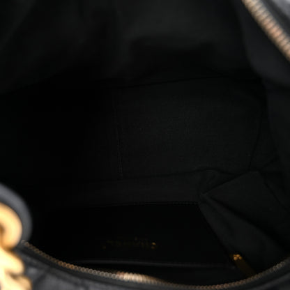 Chanel Shiny Lambskin Quilted Large Trendy Pockets Hobo Black 5 of 10