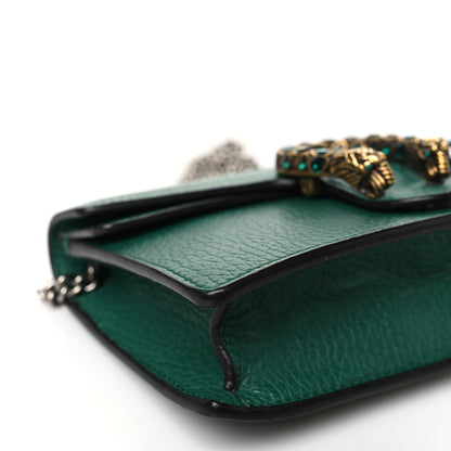 Gucci Dollar Calfskin Crystal Super Mini Dionysus Shoulder Bag Emerald 8 of 9