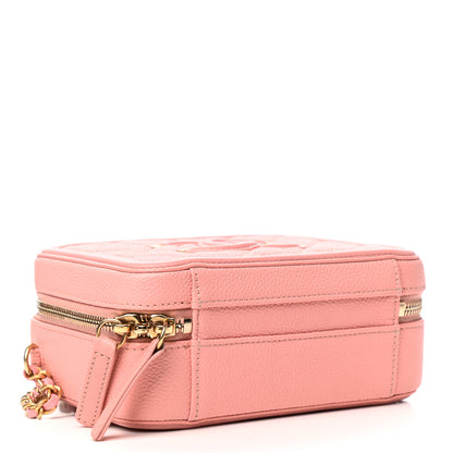 Chanel Caviar Quilted Small CC Filigree Vanity Case Rose Pink 4 of 10