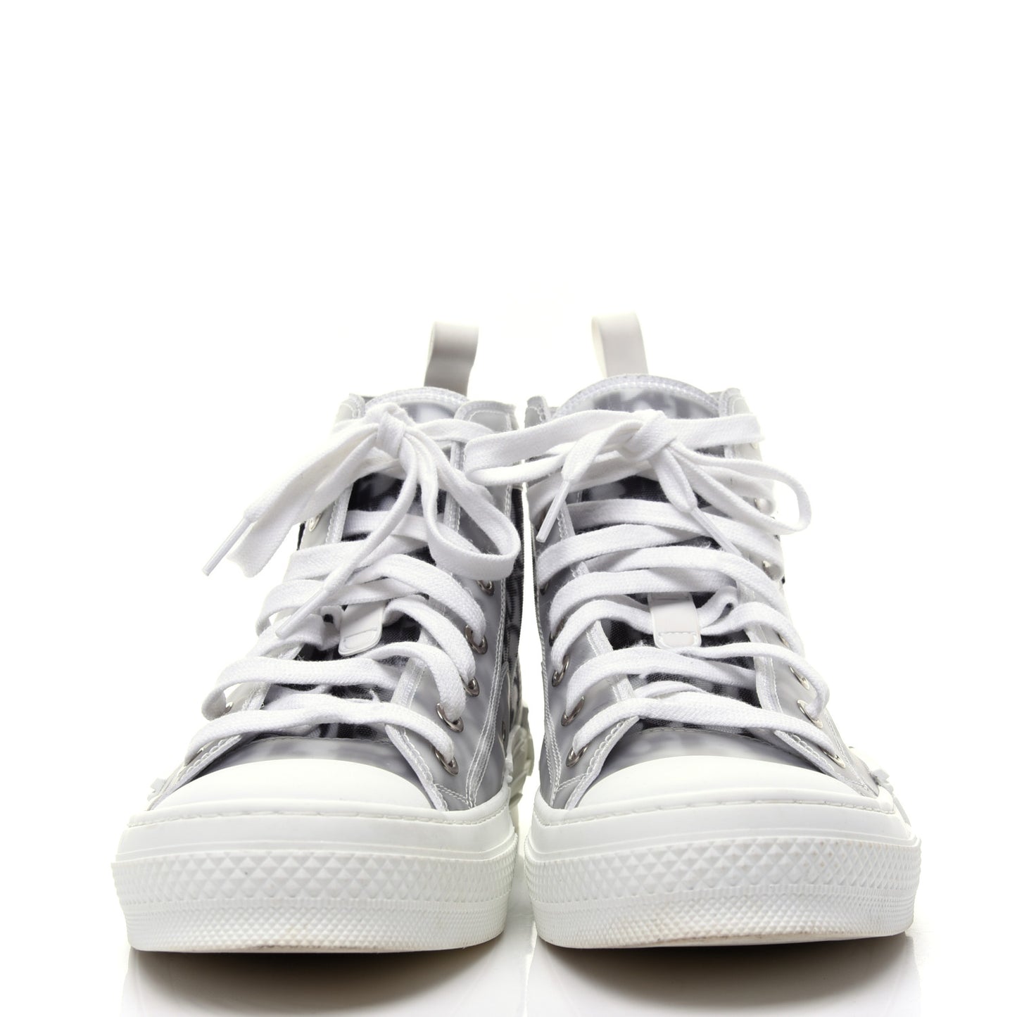 X SHAWN STUSSY Canvas Oblique Bee Mens B23 High Top Sneakers 41 White Black