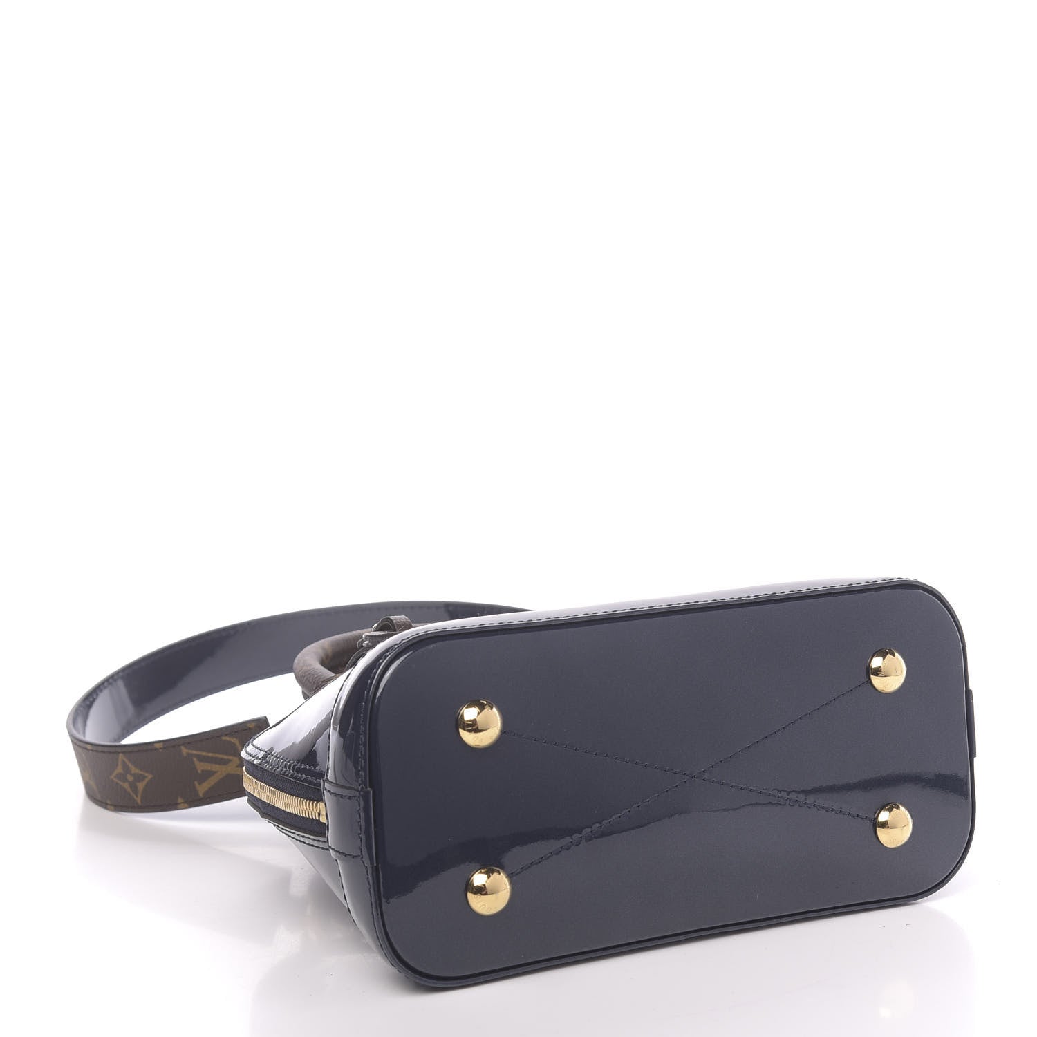 Louis Vuitton Patent Monogram Alma BB Marine 4 of 9