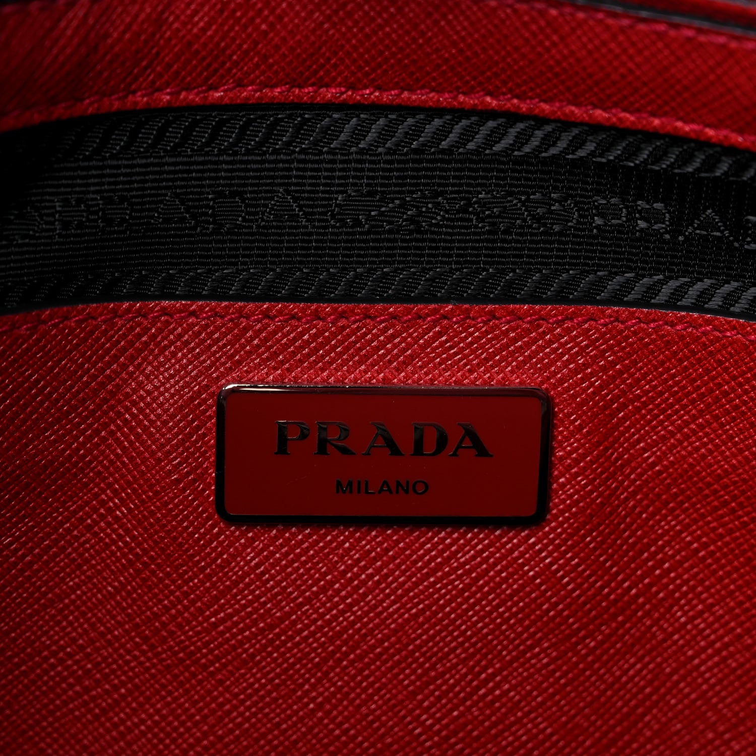 Prada Saffiano Soft Tote Fuoco 6 of 11