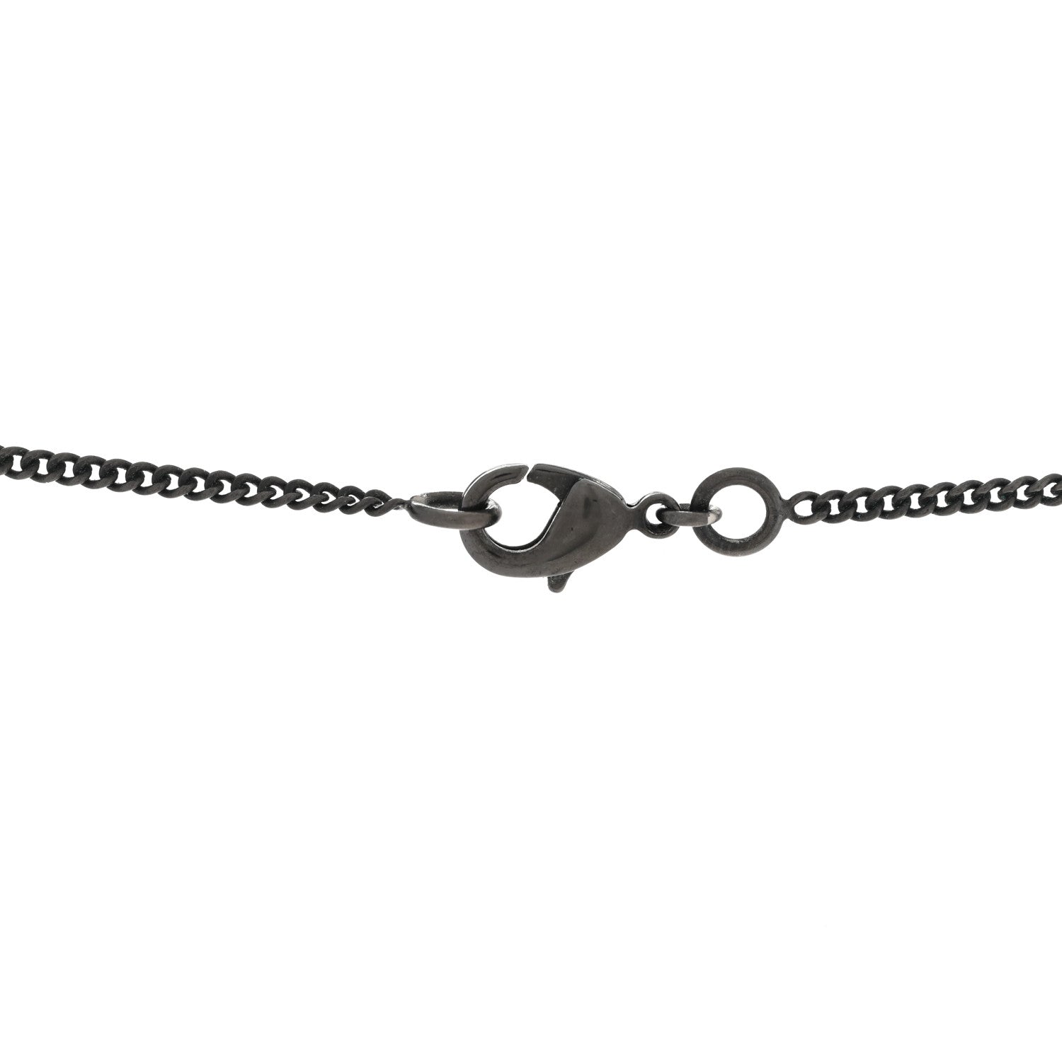 Chanel Pearl CC Pendant Necklace Ruthenium Grey 5 of 9