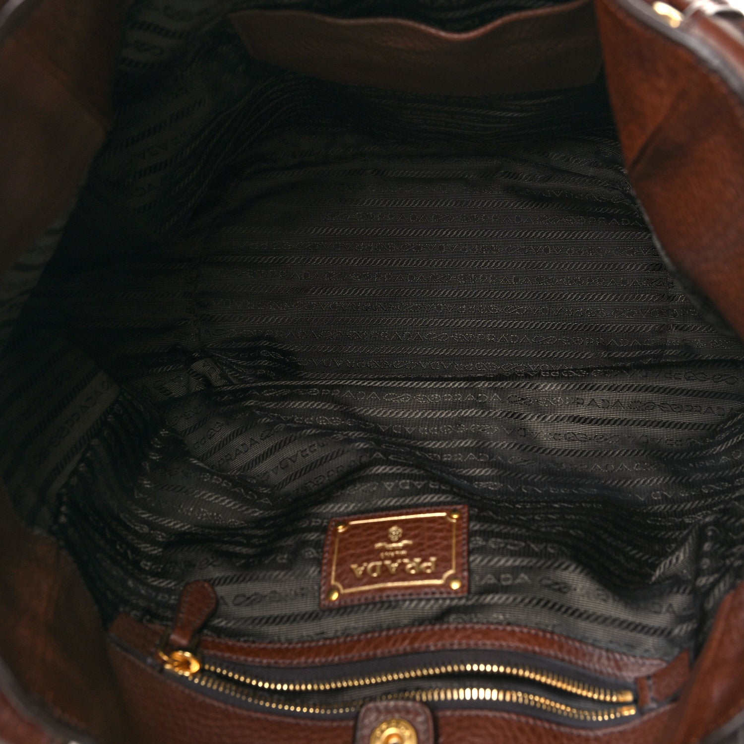 Prada Vitello Daino Hobo Bruciato 5 of 11