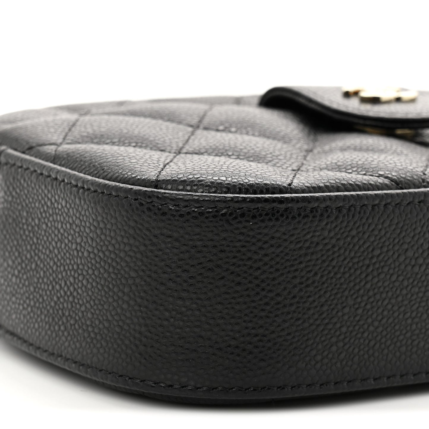 Caviar Quilted Chain Camera Bag Black