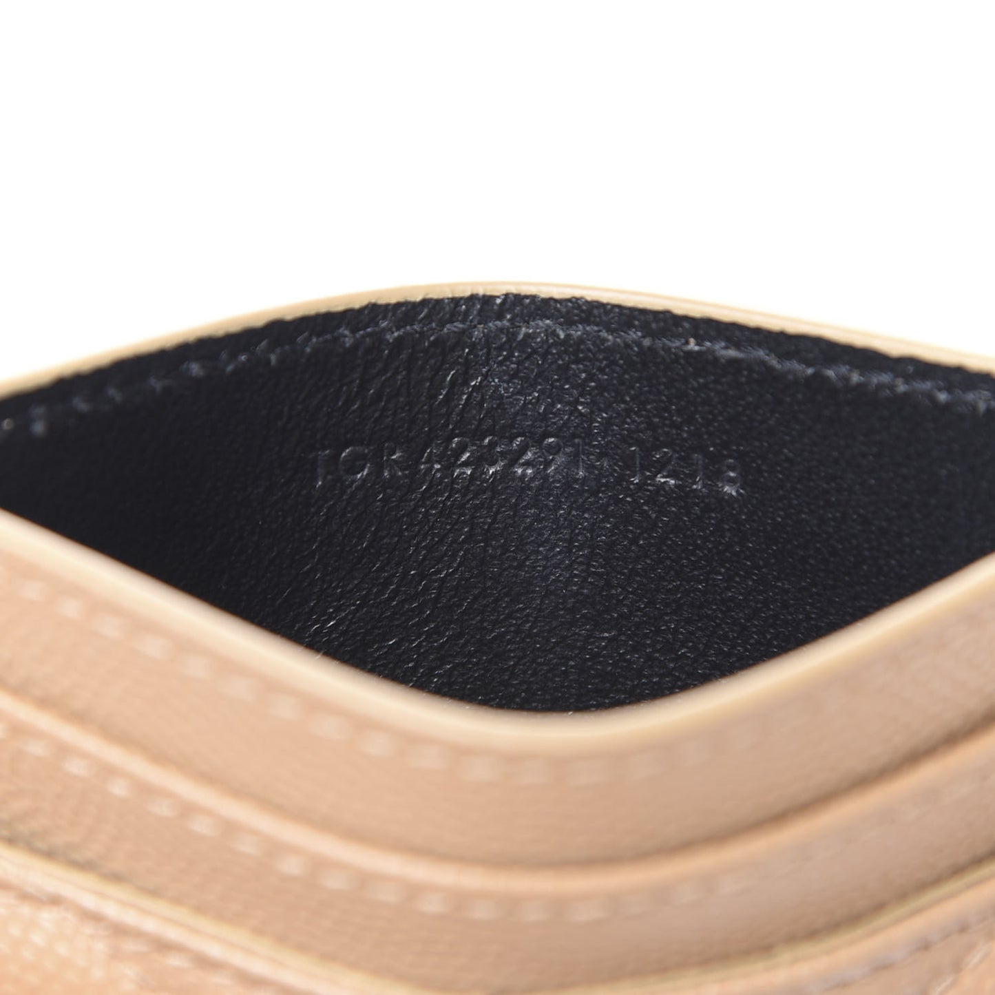 Grain De Poudre Matelasse Chevron Monogram Credit Card Case Cork