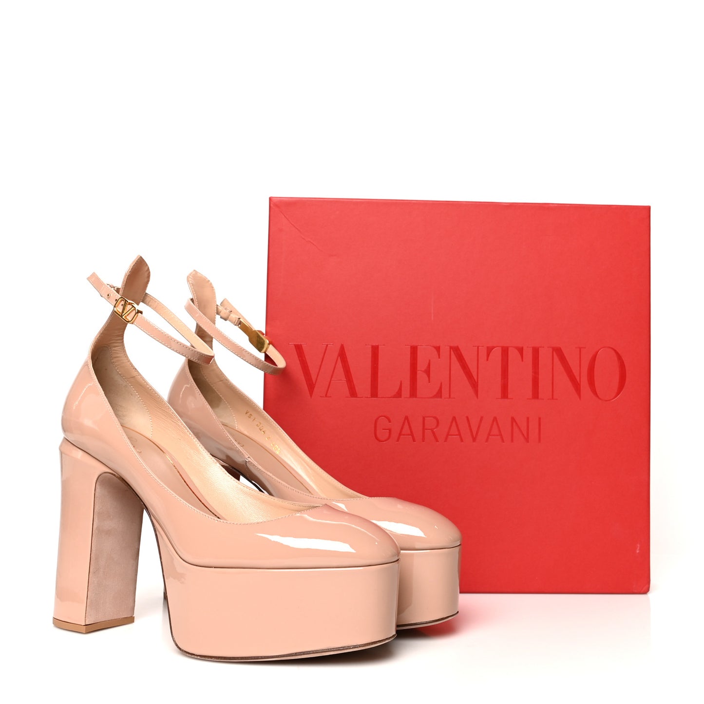 Patent Tan-Go 50/120mm Platform Pumps 40.5 Rose Cannelle