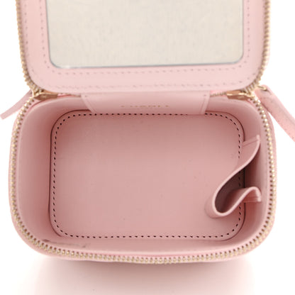 Chanel Caviar Quilted Mini Vanity Case With Chain Light Pink 5 of 11