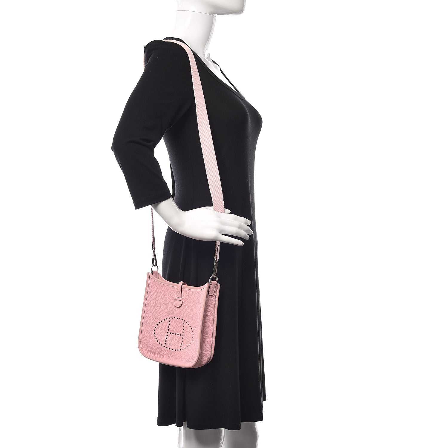 Hermes Taurillon Clemence Evelyne TPM Rose Sakura 2 of 12