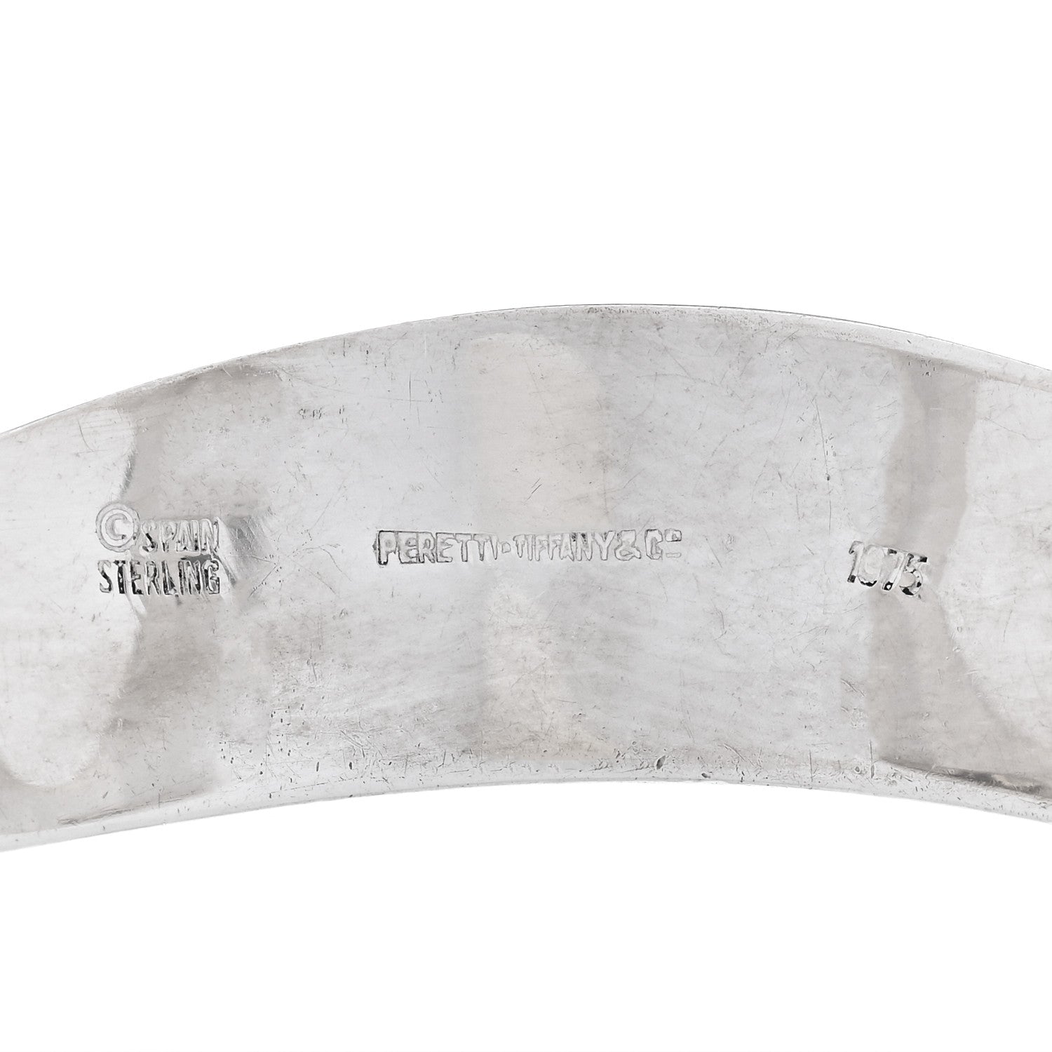 Tiffany Sterling Silver Elsa Peretti Open Center Cuff Bracelet 3 of 3
