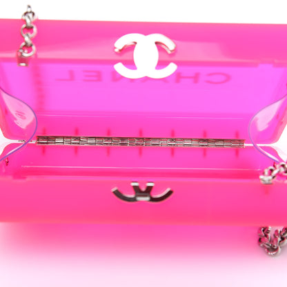 Chanel Plexiglass Strass Motherboard Minaudiere Clutch Pink 5 of 11