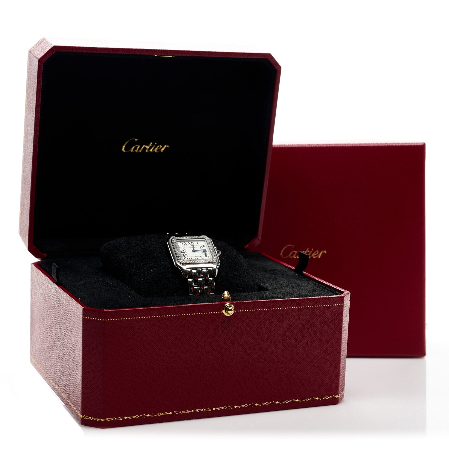 Cartier Stainless Steel Diamond 27mm Panthere Quartz Watch 5 of 5
