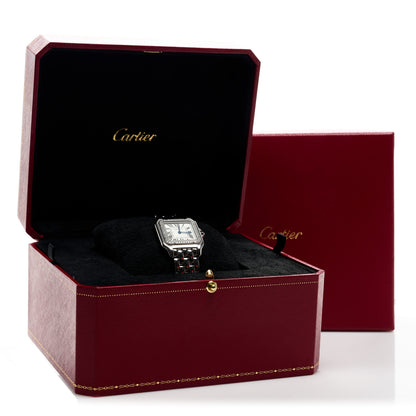 Cartier Stainless Steel Diamond 27mm Panthere Quartz Watch 5 of 5