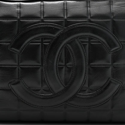 Chanel Lambskin Quilted Medium Chocolate Bar Shoulder Bag Black 8 of 13