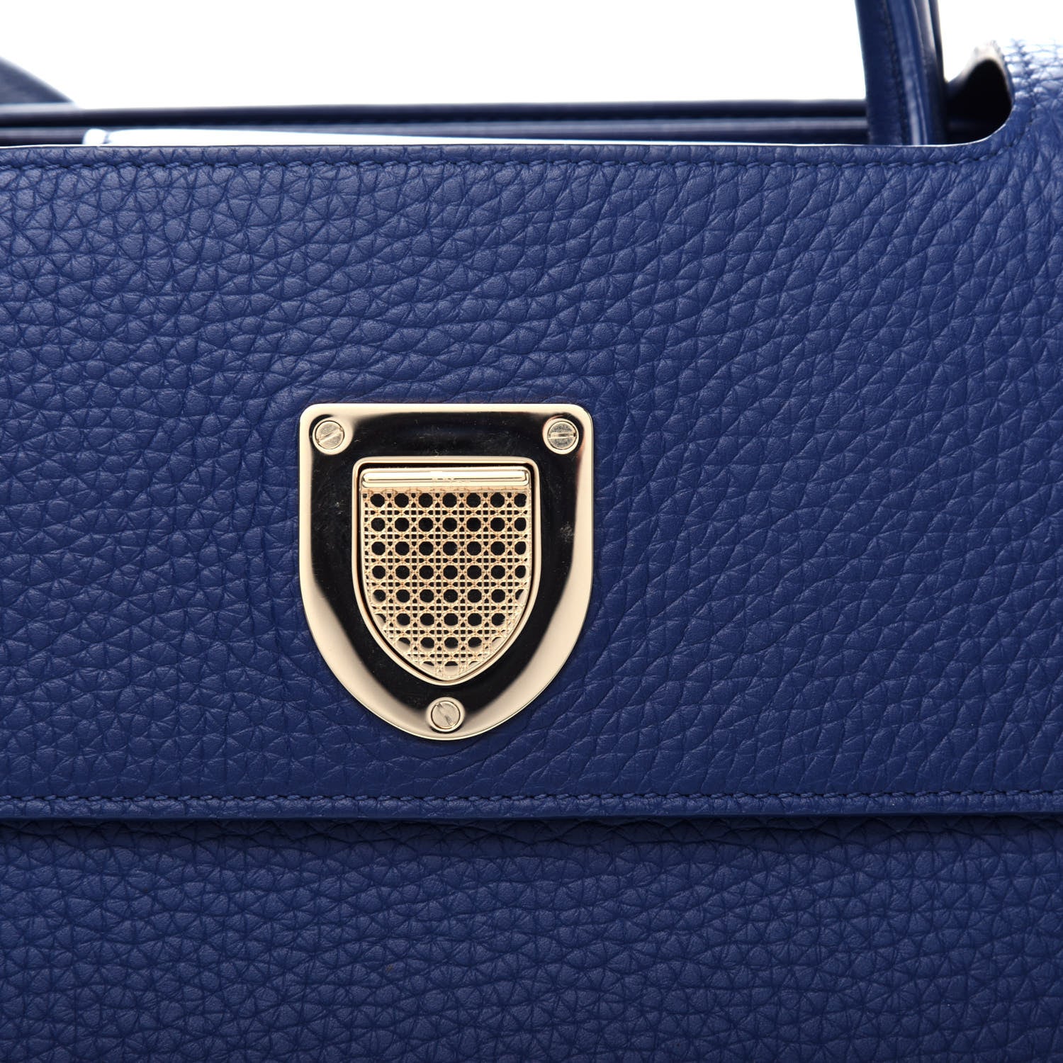Christian Dior Bullcalf Medium Diorever Flap Navy 10 of 10