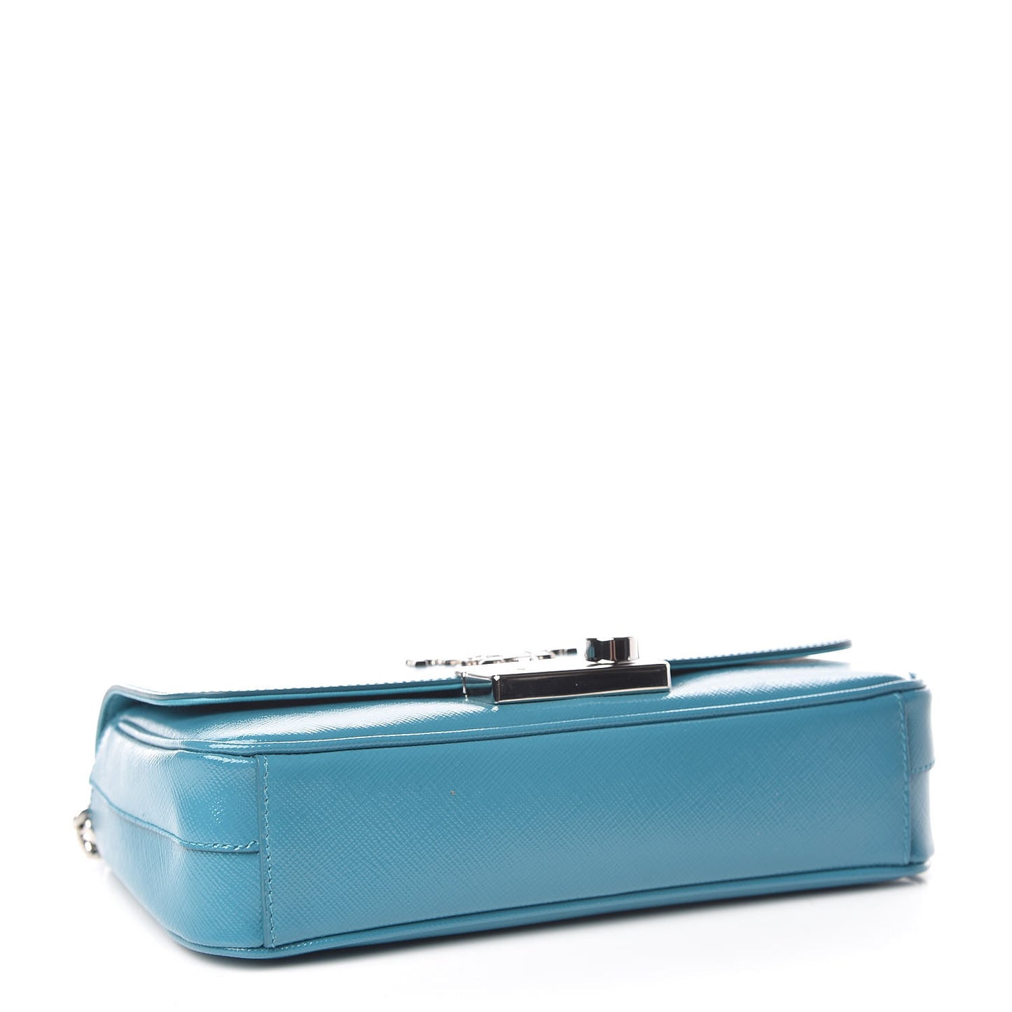 Saffiano Vernice Chain Shoulder Bag Voyage