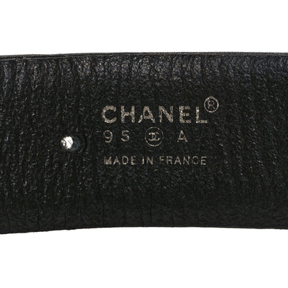 Chanel Lambskin Chain Belt 70 28 Black Gold 3 of 6