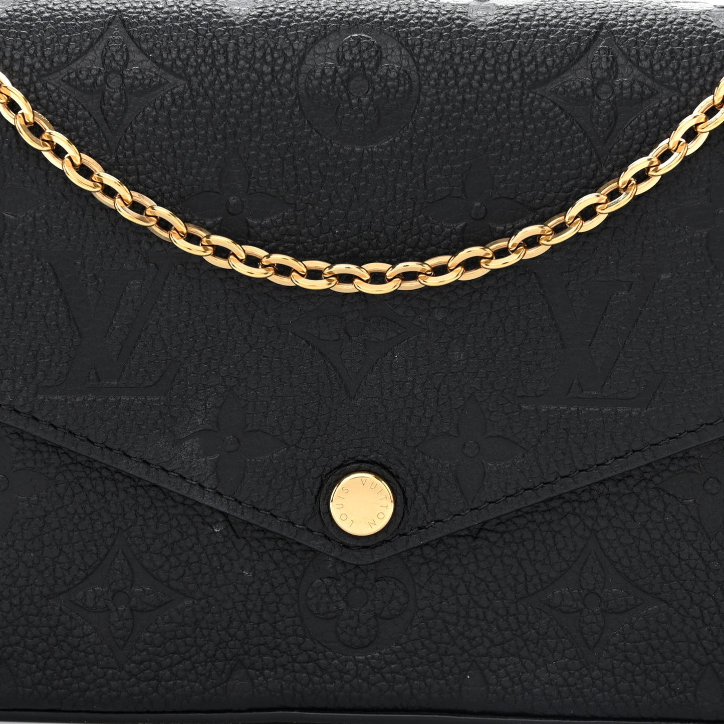 Empreinte Pochette Felicie Chain Wallet Black