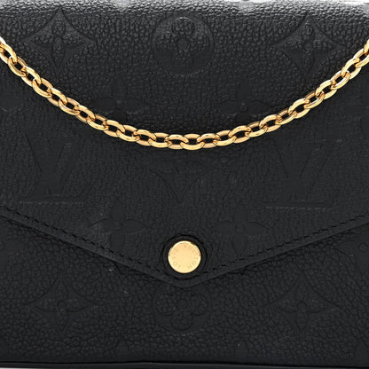 Louis Vuitton Empreinte Pochette Felicie Chain Wallet Black 11 of 14