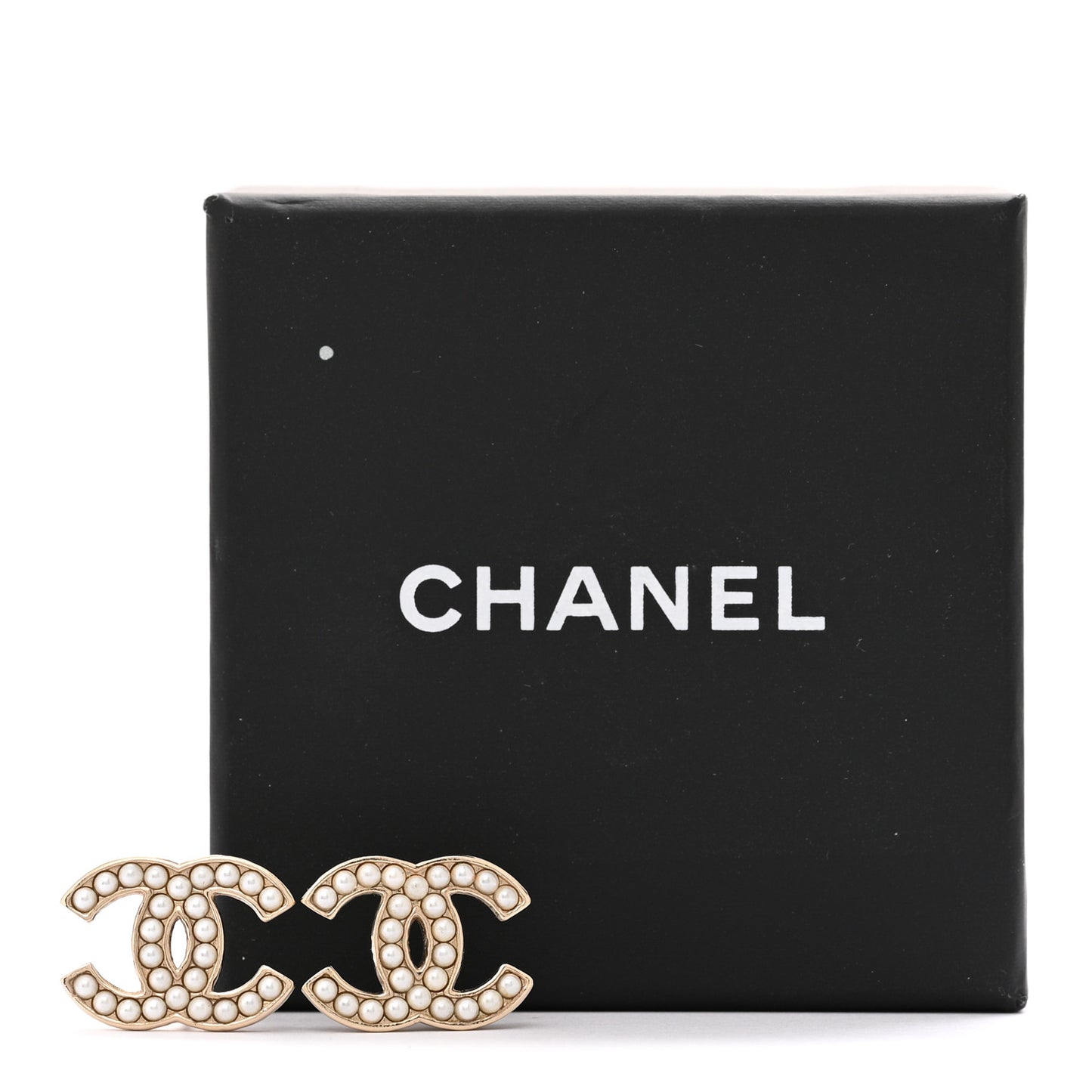 Pearl CC Earrings Gold