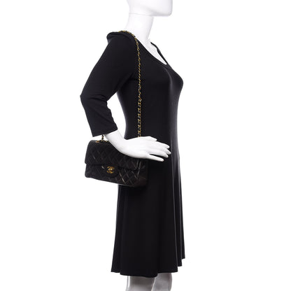 Chanel Lambskin Quilted Small Double Flap Black 2 of 14