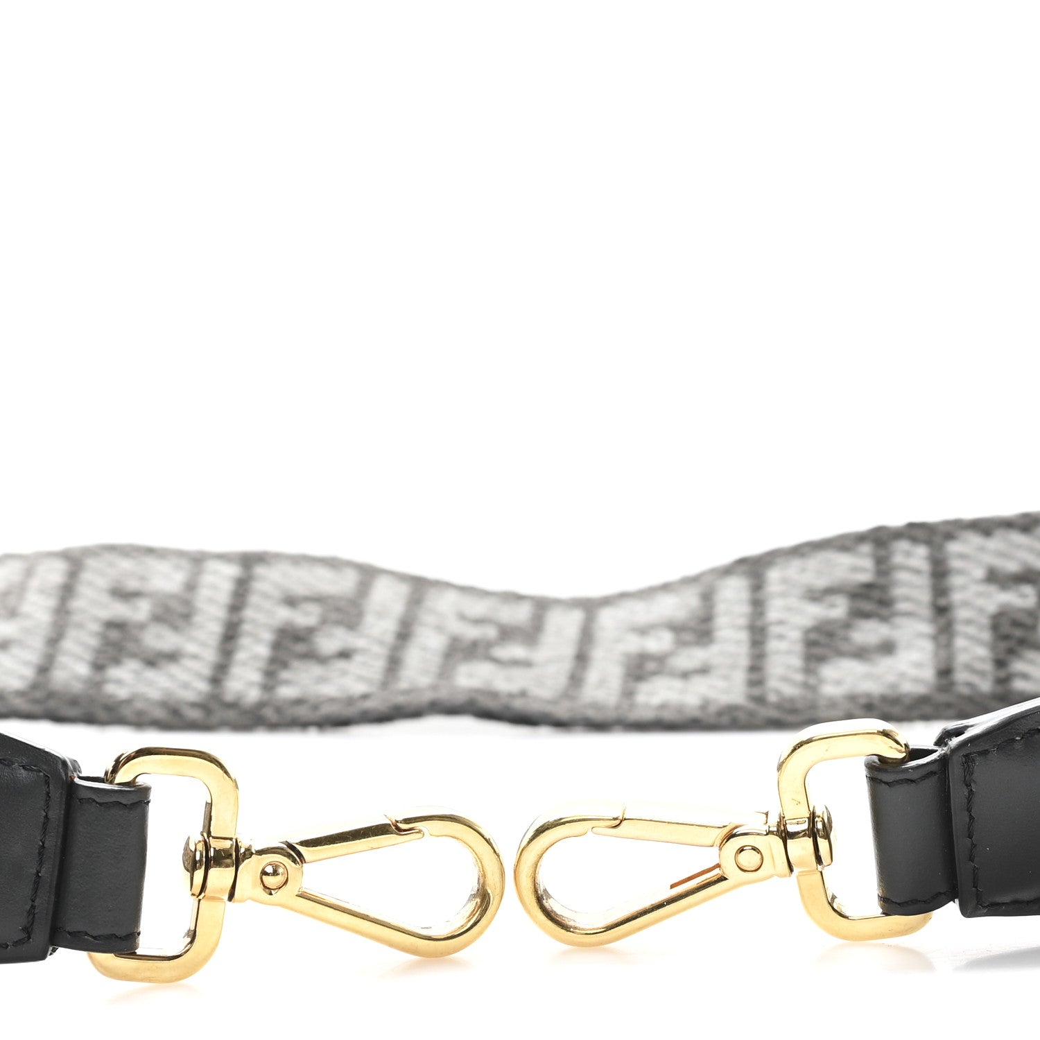 Fendi Chenille Vitello King FF Adjustable Strap You Anthracite Asfalto 3 of 4