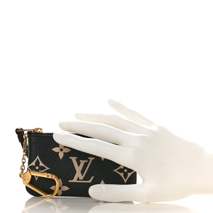 Louis Vuitton Empreinte Monogram Giant Key Pouch Black Beige 2 of 9