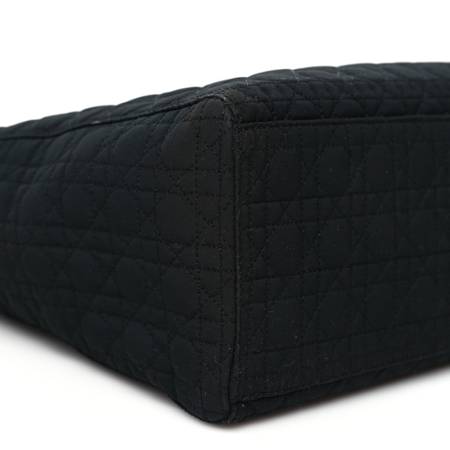 Christian Dior Nylon Cannage Large Lady Dior Black 9 of 10