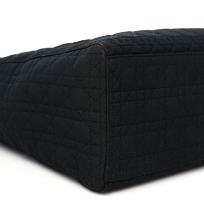 Christian Dior Nylon Cannage Large Lady Dior Black 9 of 10