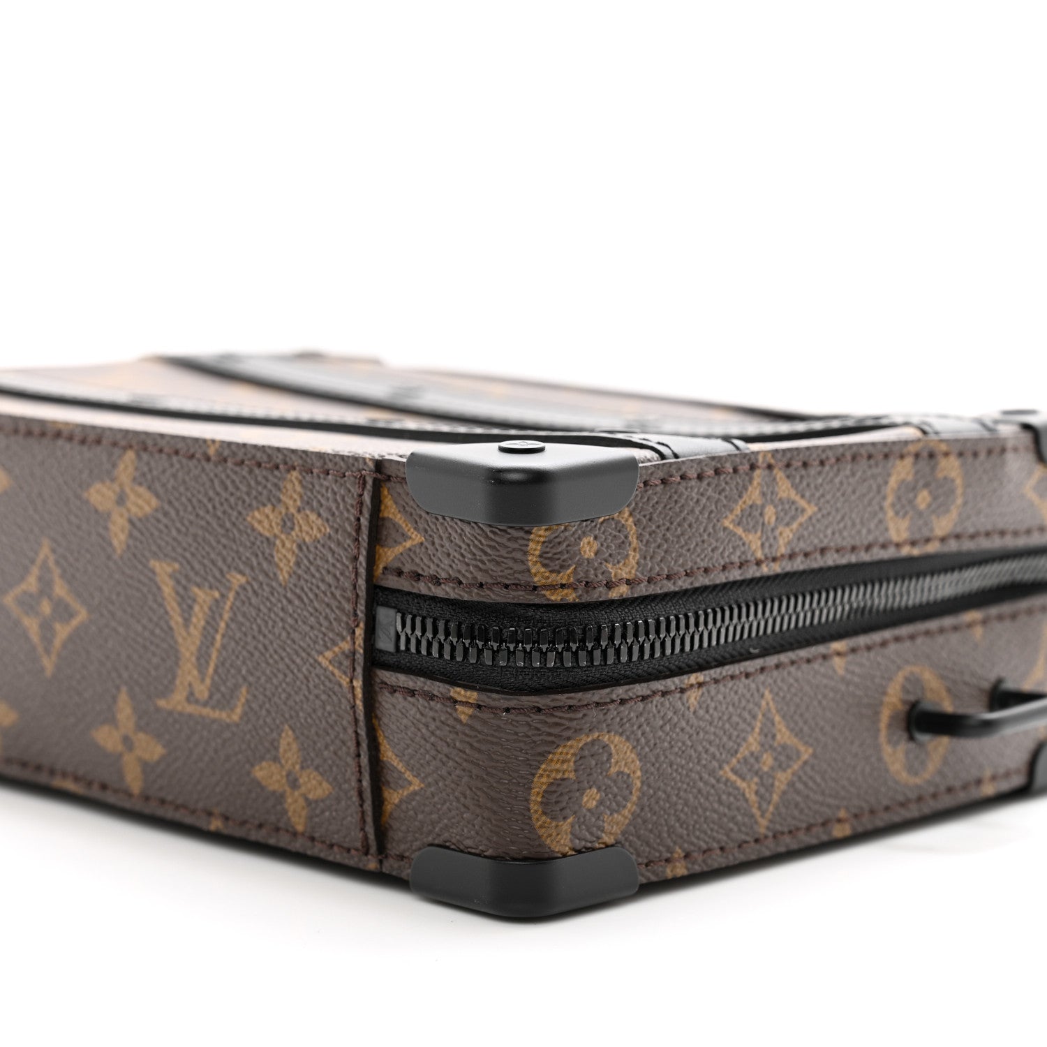 Louis Vuitton LOUIS VUITTON Monogram Macassar Handle Soft Trunk Black 8 of 8