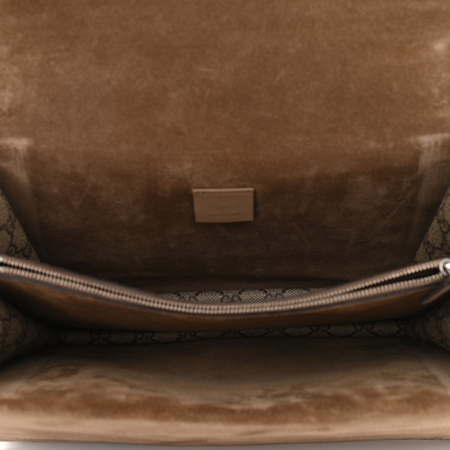 GG Supreme Monogram Bee Embroidered Medium Dionysus Shoulder Bag Taupe