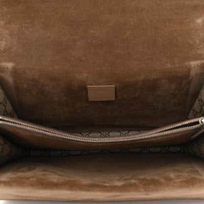 Gucci GG Supreme Monogram Bee Embroidered Medium Dionysus Shoulder Bag Taupe 5 of 13