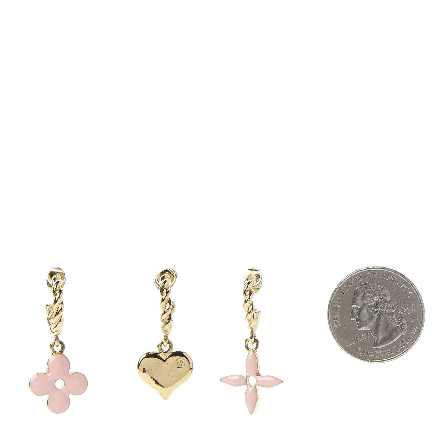 Sweet Monogram Earrings Set of 3 Rose