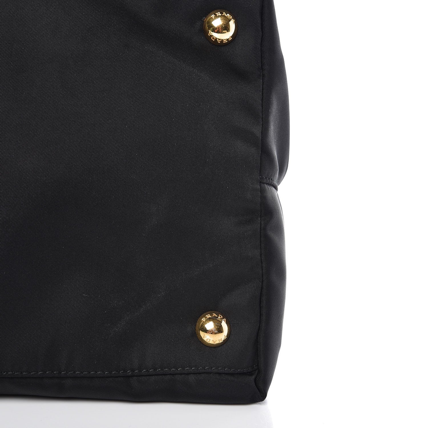 Prada Saffiano Tessuto Nylon Tote Nero Black 9 of 9