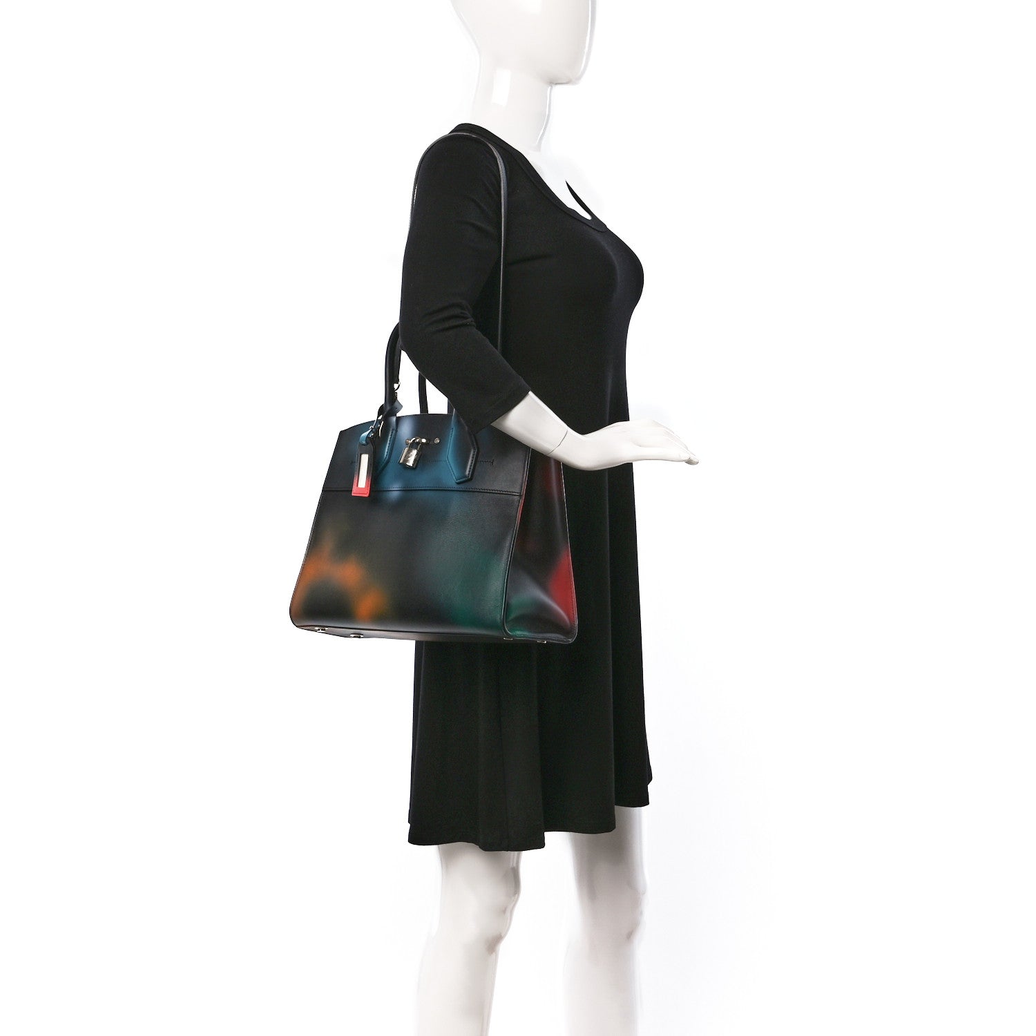 Louis Vuitton Calfskin Hologram City Steamer MM 2 of 8