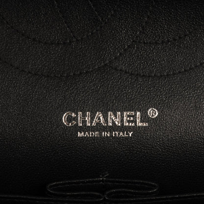 Chanel Crumpled Calfskin Quilted Jumbo Double Flap So Black 7 of 8